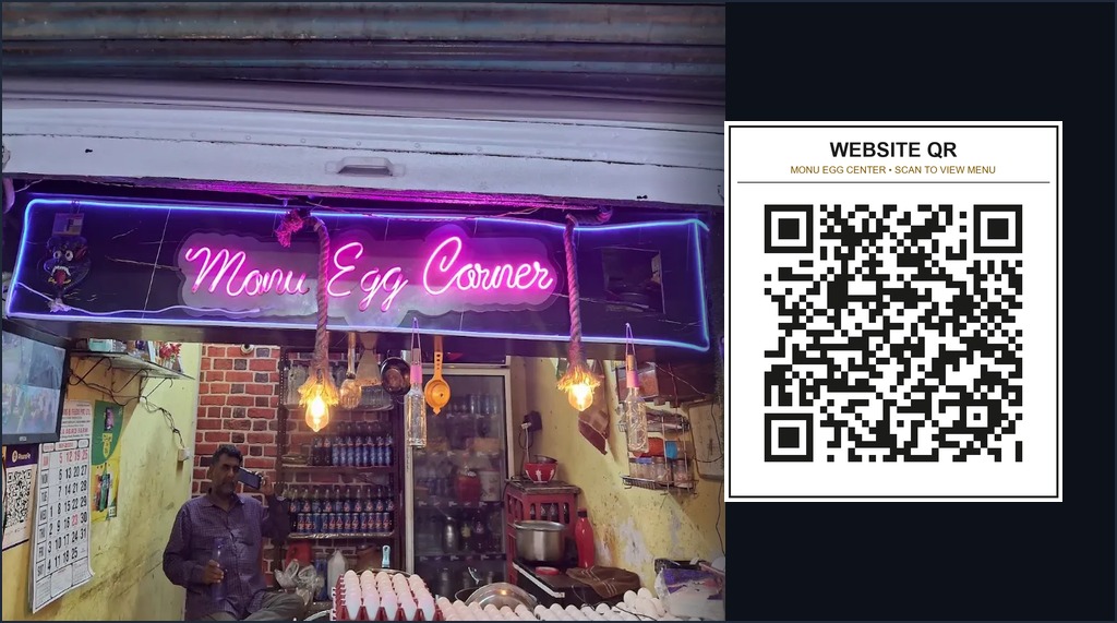 Monu Egg Center Cloud Kitchen & Smart QR Suite Preview
